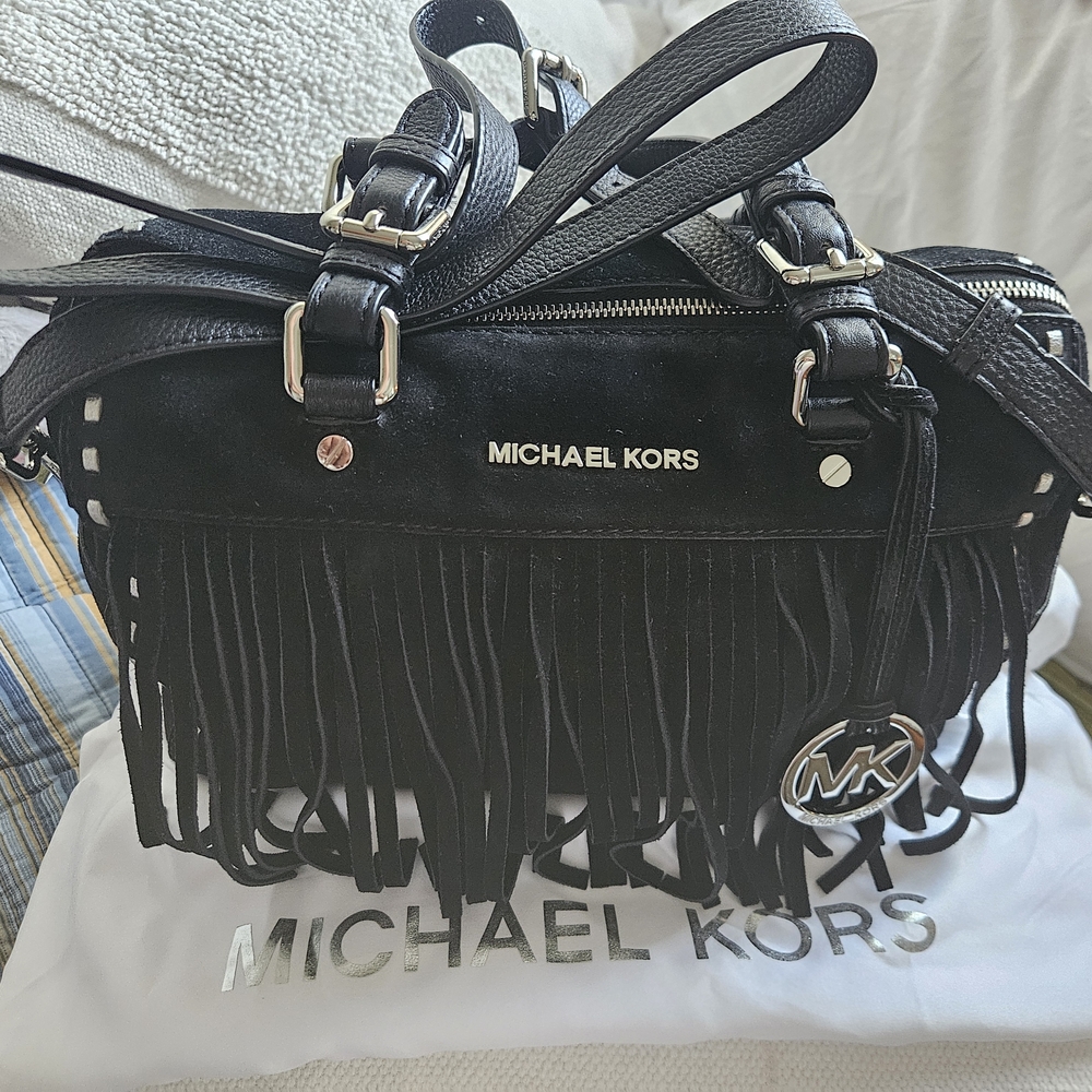 Michael Kors Black Fringe Women's Bag